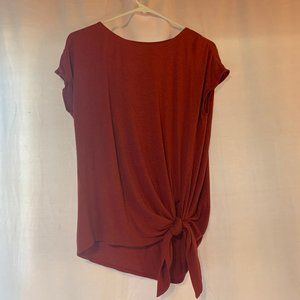 Orange-Red Blouse